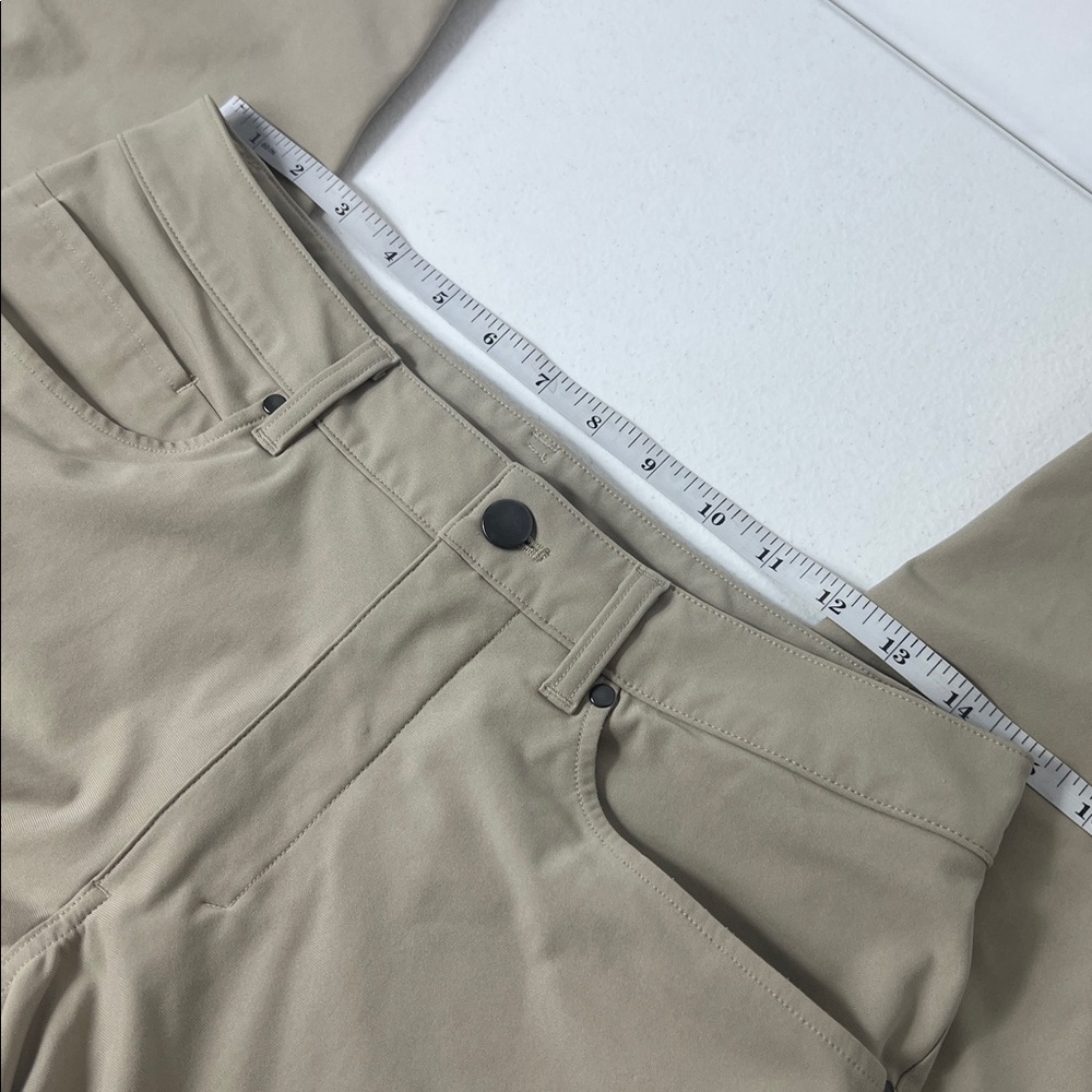 Lululemon  Sz 30 ABC Classic‎ Warpstream Straight Leg Pants Tan/Beige - Picture 6 of 10